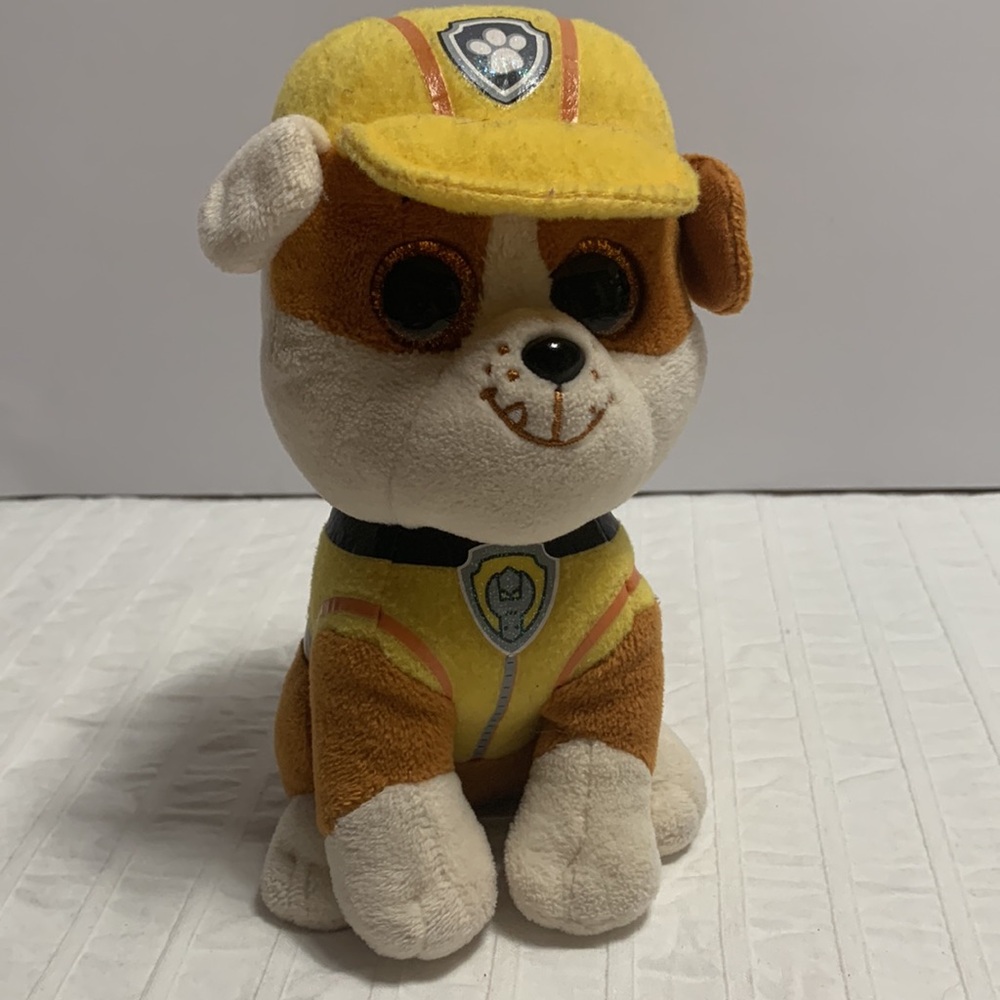 Ty Paw Patrol Rubble 6” Plush Beanie Boo